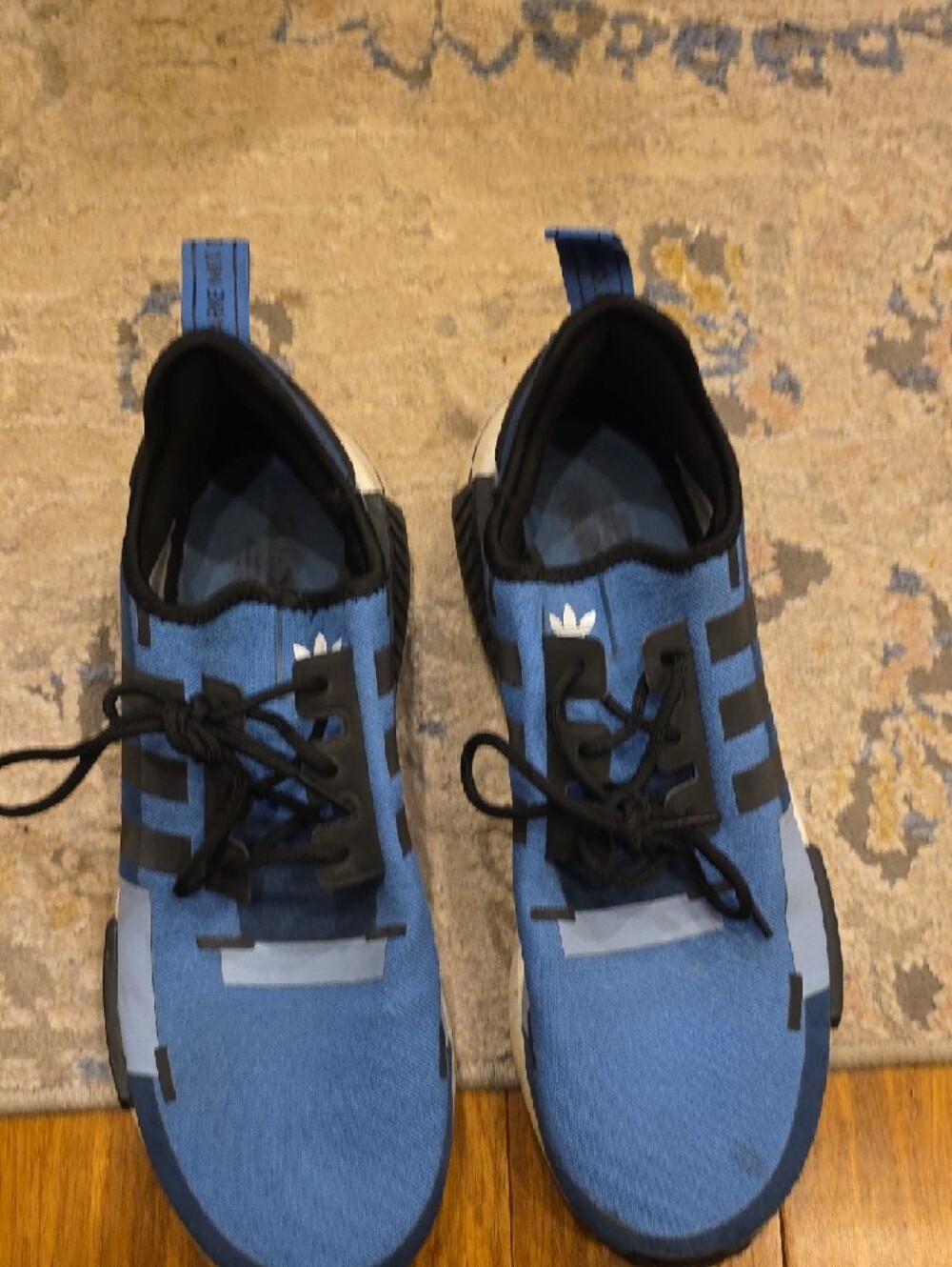 adidas Blue and Black NMD V2 Athletic Sneakers - Picture 2 of 13